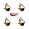 Service Caster 2 Inch Antique Brass Hooded Grip Ring Ball Casters with Brakes SCC, 4PK SCC-GR01S20-POS-WA--SLB-716-4 - alternate 2